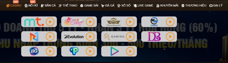 Siêu phẩm cá cược live casino đẳng cấp nhiều người yêu thích