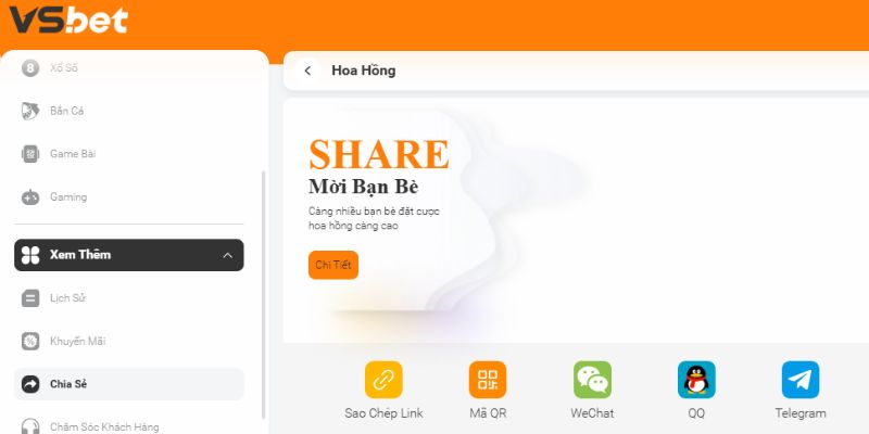 Chương trình  đại lý hấp dẫn tại nhà cái VSBET 